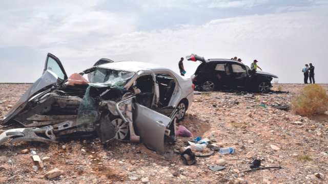 תאונת דרכים קשה סמוך לכביש הערבה