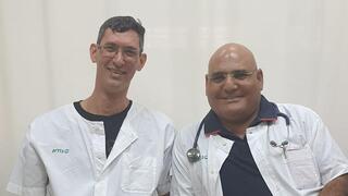 מימין- דר סמיר חדראוי ובשיר סרור