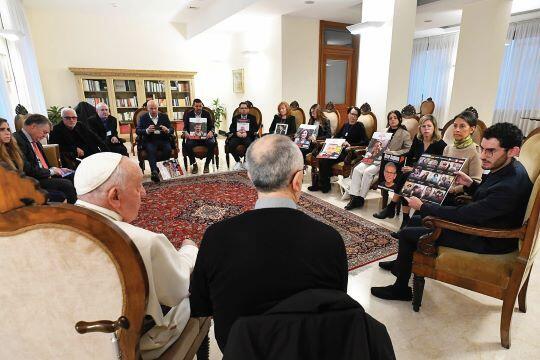המפגש עם האפיפיור